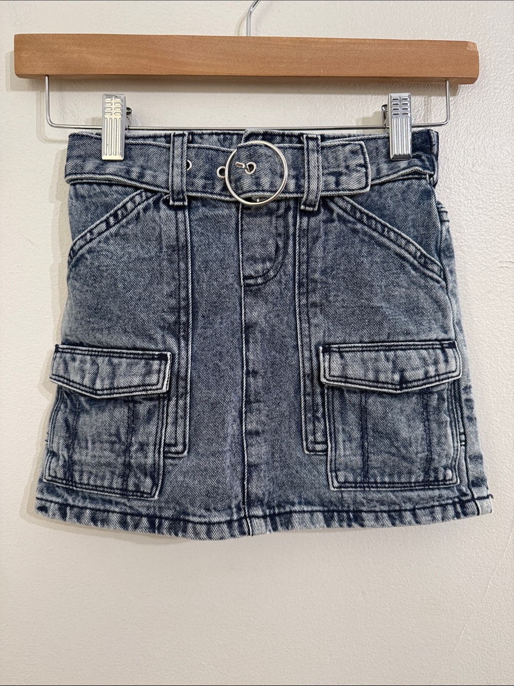 Justice Cargo Jean Skirt Girls Size 7 Denim